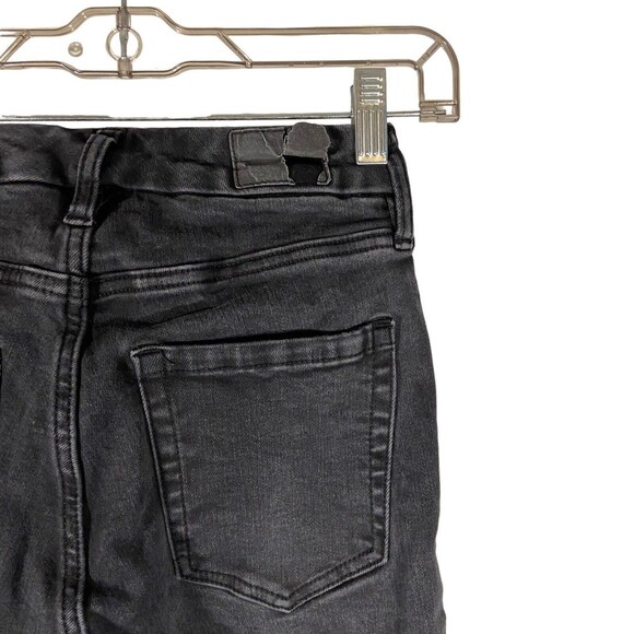 Aeropostale Women’s‎ Jean Size 0 Faded Black Distressed High Waist Curvy Jegging - Picture 4 of 8